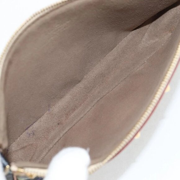 LOUIS VUITTON Multicolor Pochette Accessoires Pouch Black M92648 LV Auth 133185V - Picture 10 of 16
